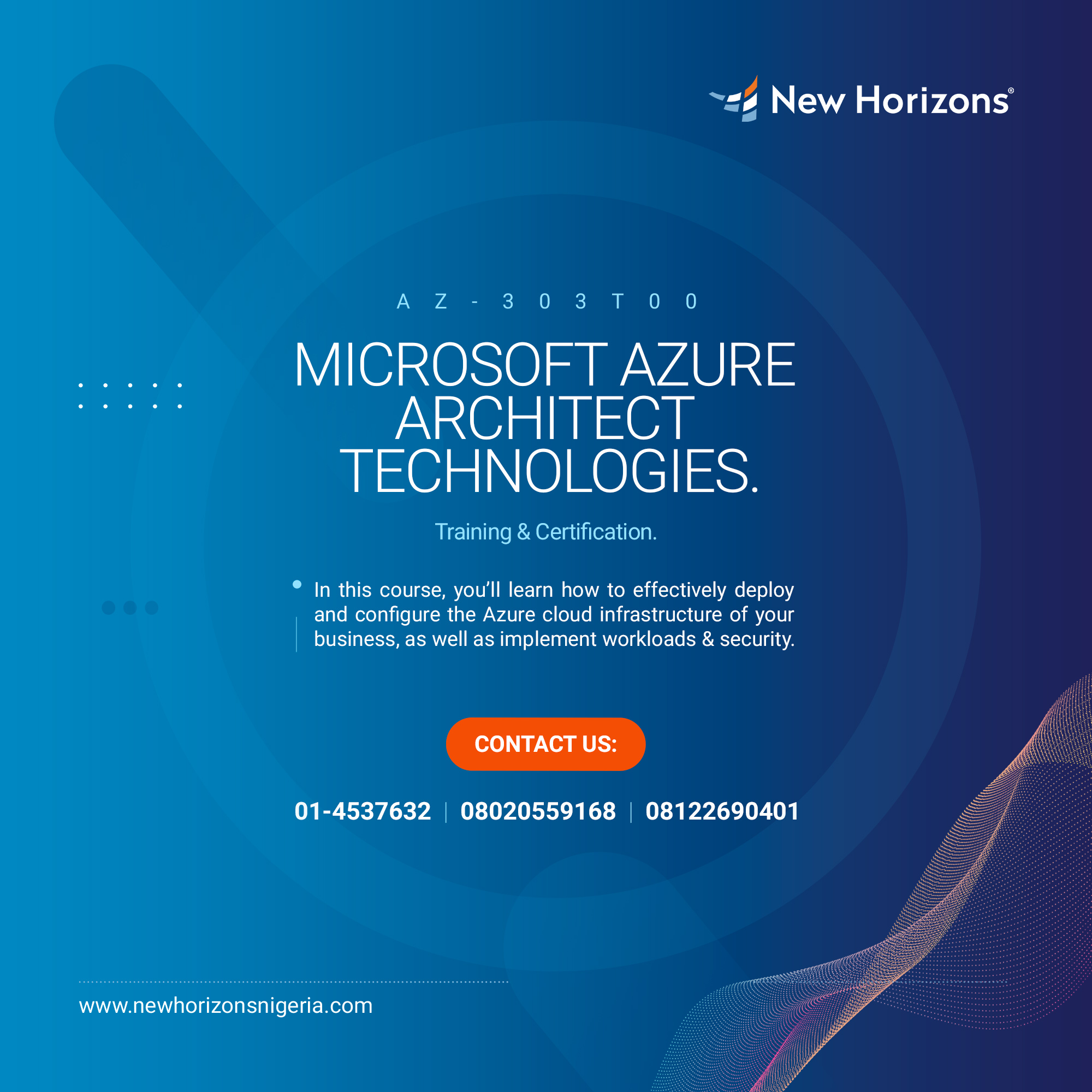 AZ-303T00 – Microsoft Azure Architect Technologies.